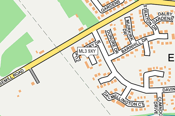 ML3 9XY map - OS OpenMap – Local (Ordnance Survey)