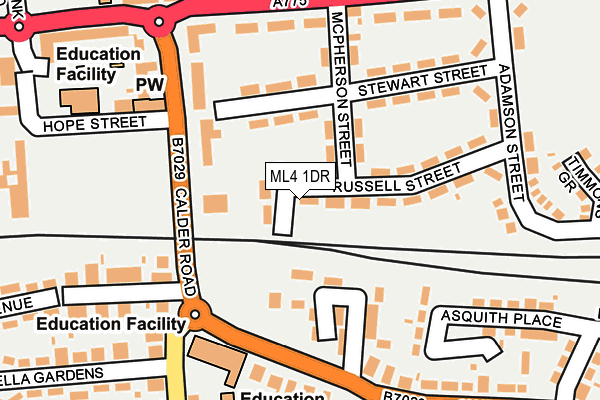 ML4 1DR map - OS OpenMap – Local (Ordnance Survey)