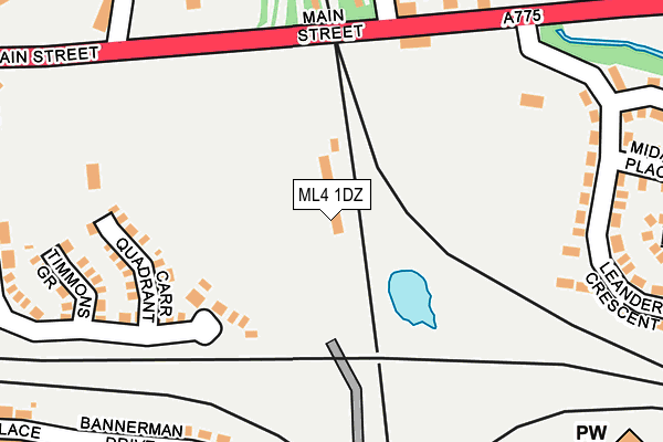 ML4 1DZ map - OS OpenMap – Local (Ordnance Survey)