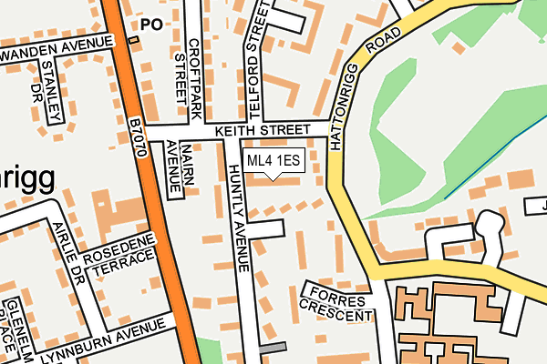ML4 1ES map - OS OpenMap – Local (Ordnance Survey)