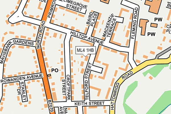 ML4 1HB map - OS OpenMap – Local (Ordnance Survey)