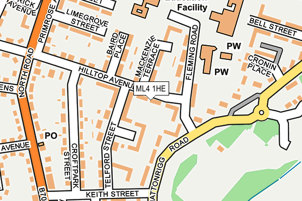 ML4 1HE map - OS OpenMap – Local (Ordnance Survey)