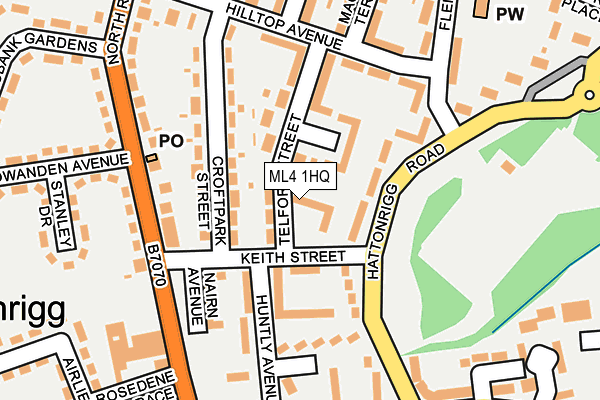 ML4 1HQ map - OS OpenMap – Local (Ordnance Survey)