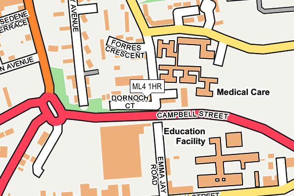 ML4 1HR map - OS OpenMap – Local (Ordnance Survey)