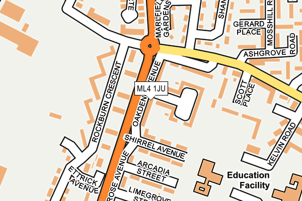 ML4 1JU map - OS OpenMap – Local (Ordnance Survey)