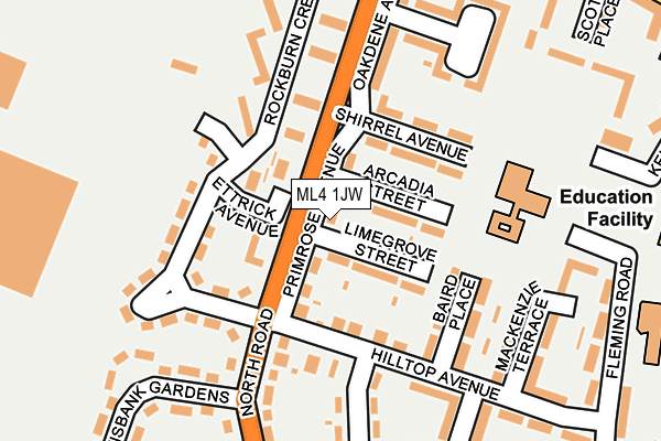 ML4 1JW map - OS OpenMap – Local (Ordnance Survey)