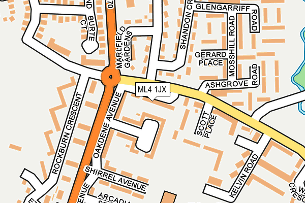 ML4 1JX map - OS OpenMap – Local (Ordnance Survey)