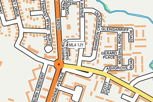 ML4 1JY map - OS OpenMap – Local (Ordnance Survey)