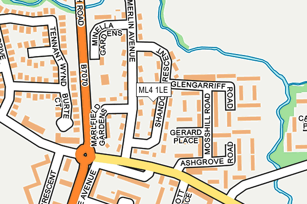 ML4 1LE map - OS OpenMap – Local (Ordnance Survey)