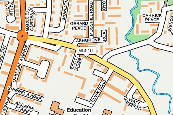 ML4 1LL map - OS OpenMap – Local (Ordnance Survey)
