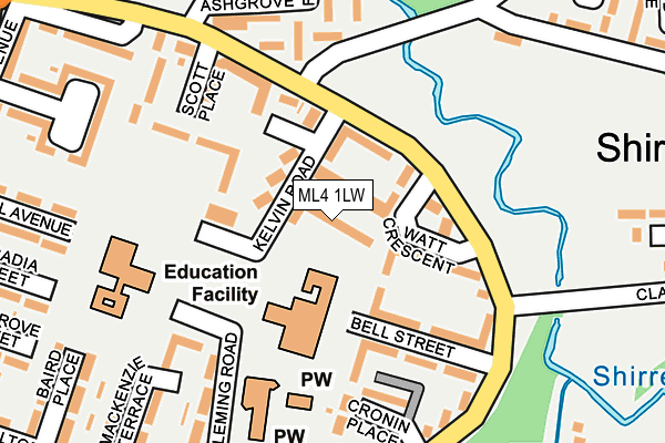 ML4 1LW map - OS OpenMap – Local (Ordnance Survey)