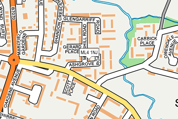ML4 1NJ map - OS OpenMap – Local (Ordnance Survey)