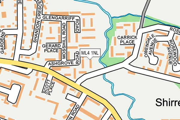 ML4 1NL map - OS OpenMap – Local (Ordnance Survey)