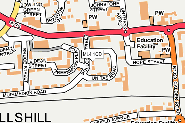 ML4 1QD map - OS OpenMap – Local (Ordnance Survey)