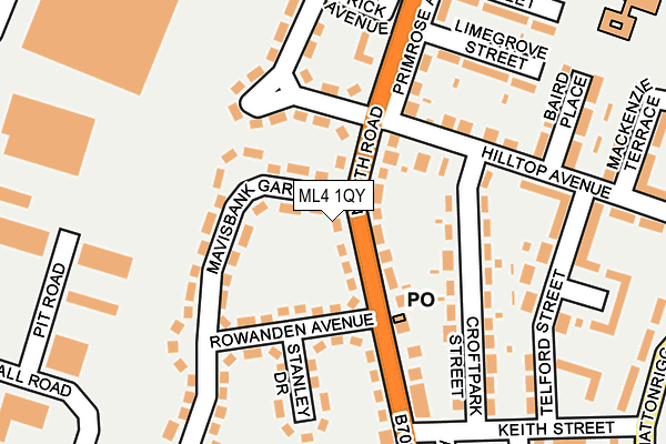 ML4 1QY map - OS OpenMap – Local (Ordnance Survey)