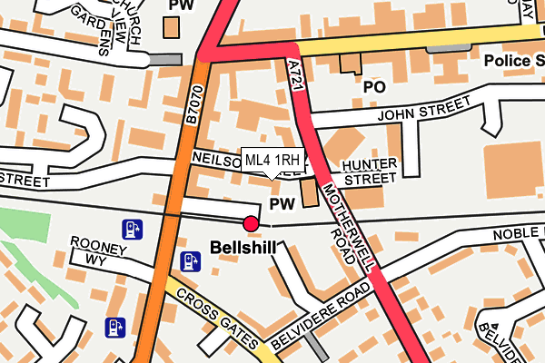 ML4 1RH map - OS OpenMap – Local (Ordnance Survey)