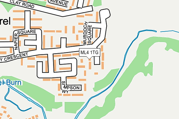 ML4 1TG map - OS OpenMap – Local (Ordnance Survey)