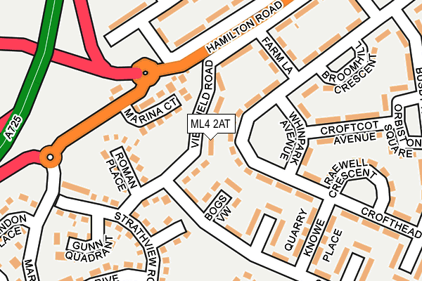 ML4 2AT map - OS OpenMap – Local (Ordnance Survey)