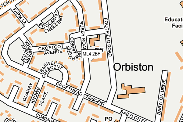 ML4 2BF map - OS OpenMap – Local (Ordnance Survey)