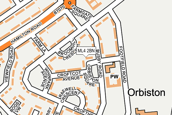 ML4 2BN map - OS OpenMap – Local (Ordnance Survey)