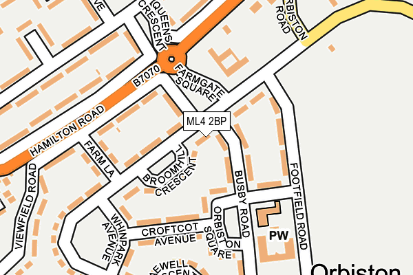 ML4 2BP map - OS OpenMap – Local (Ordnance Survey)