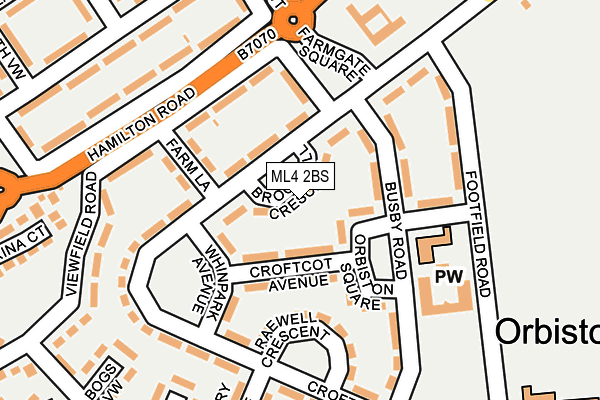 ML4 2BS map - OS OpenMap – Local (Ordnance Survey)