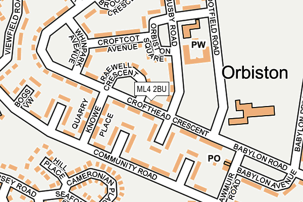 ML4 2BU map - OS OpenMap – Local (Ordnance Survey)