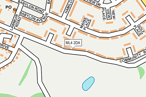 ML4 2DA map - OS OpenMap – Local (Ordnance Survey)