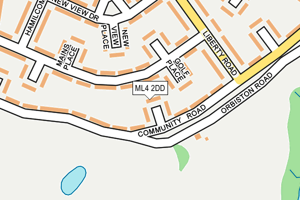 ML4 2DD map - OS OpenMap – Local (Ordnance Survey)