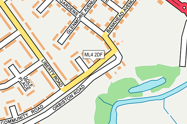ML4 2DF map - OS OpenMap – Local (Ordnance Survey)