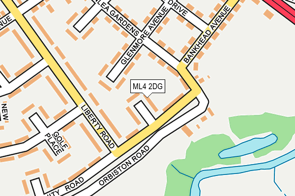 ML4 2DG map - OS OpenMap – Local (Ordnance Survey)