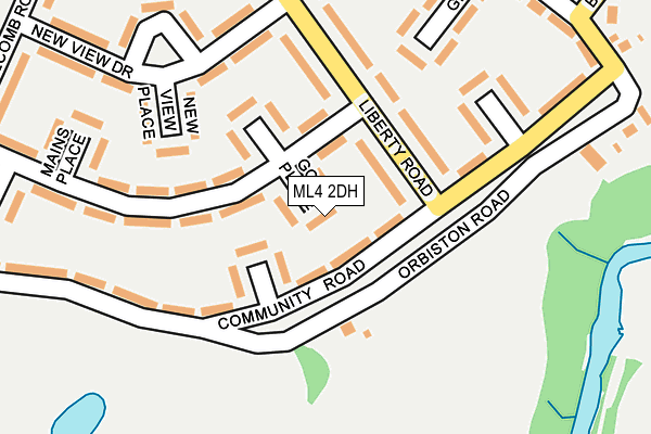 ML4 2DH map - OS OpenMap – Local (Ordnance Survey)