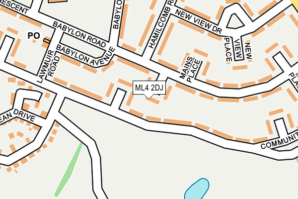 ML4 2DJ map - OS OpenMap – Local (Ordnance Survey)