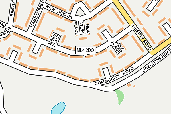 ML4 2DQ map - OS OpenMap – Local (Ordnance Survey)