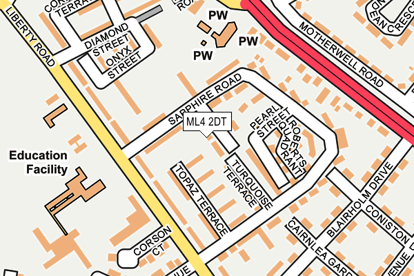 ML4 2DT map - OS OpenMap – Local (Ordnance Survey)