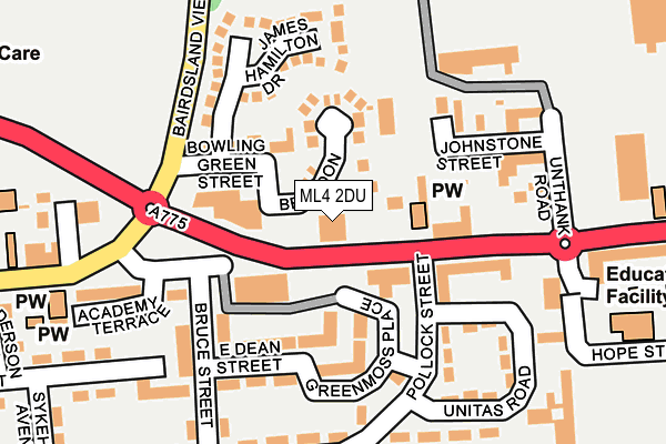 ML4 2DU map - OS OpenMap – Local (Ordnance Survey)