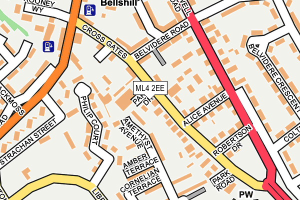 ML4 2EE map - OS OpenMap – Local (Ordnance Survey)