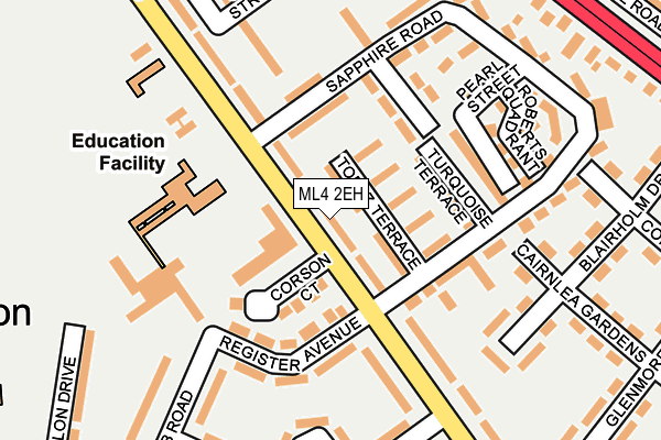 ML4 2EH map - OS OpenMap – Local (Ordnance Survey)