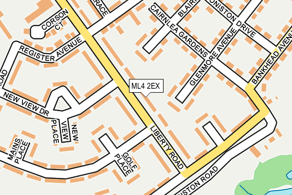 ML4 2EX map - OS OpenMap – Local (Ordnance Survey)