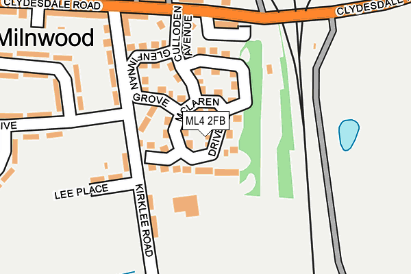 ML4 2FB map - OS OpenMap – Local (Ordnance Survey)