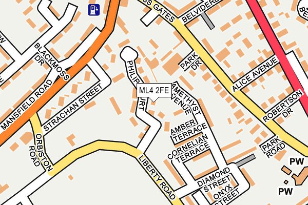 ML4 2FE map - OS OpenMap – Local (Ordnance Survey)