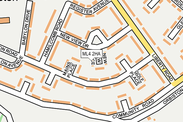 ML4 2HA map - OS OpenMap – Local (Ordnance Survey)