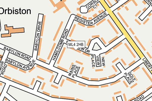 ML4 2HB map - OS OpenMap – Local (Ordnance Survey)