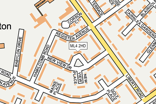 ML4 2HD map - OS OpenMap – Local (Ordnance Survey)
