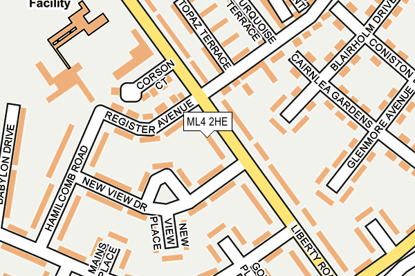 ML4 2HE map - OS OpenMap – Local (Ordnance Survey)