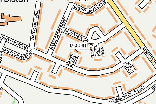 ML4 2HH map - OS OpenMap – Local (Ordnance Survey)