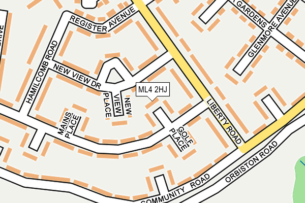 ML4 2HJ map - OS OpenMap – Local (Ordnance Survey)