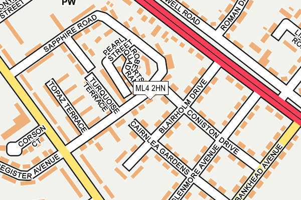 ML4 2HN map - OS OpenMap – Local (Ordnance Survey)