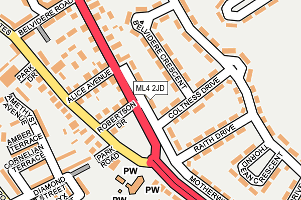 ML4 2JD map - OS OpenMap – Local (Ordnance Survey)
