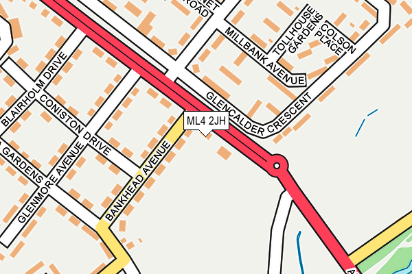 ML4 2JH map - OS OpenMap – Local (Ordnance Survey)